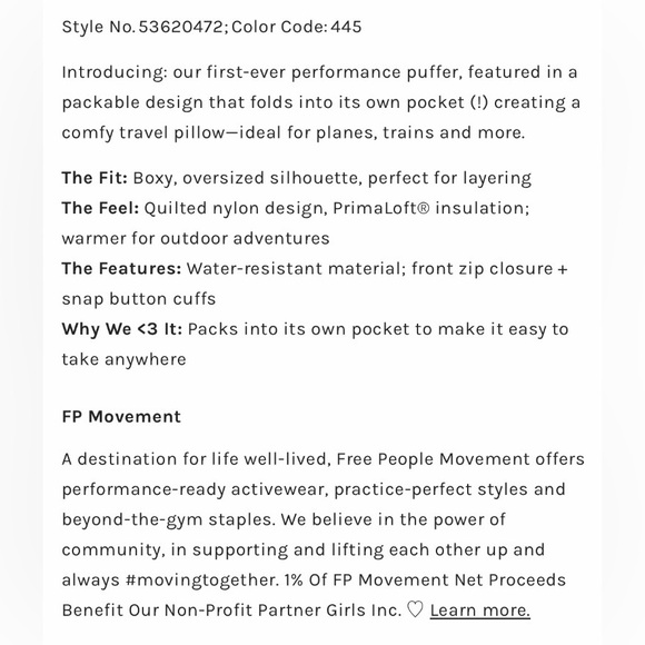 ▪️NWT Free People Pippa Packable Puffer Jacket in Pulse - Picture 10 of 14